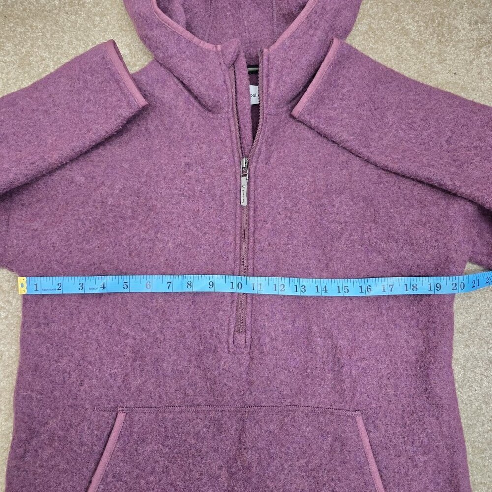 Smartwool Hudson Trail Fleece Poncho Pullover Size Small Wool Blend Purple - Picture 8 of 11